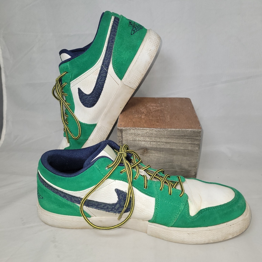 Nike Air Jordan Retro V.1 481177 302 Court Green/ Navy‎ White ✅️✅️ Verified 10.5